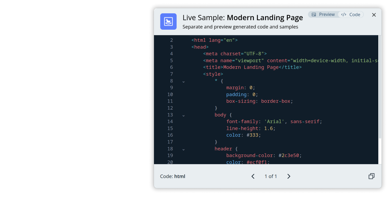 Live Sample Generation